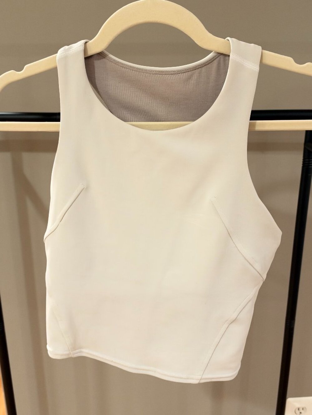 Wunder Train Racerback Tank Top- white size 6